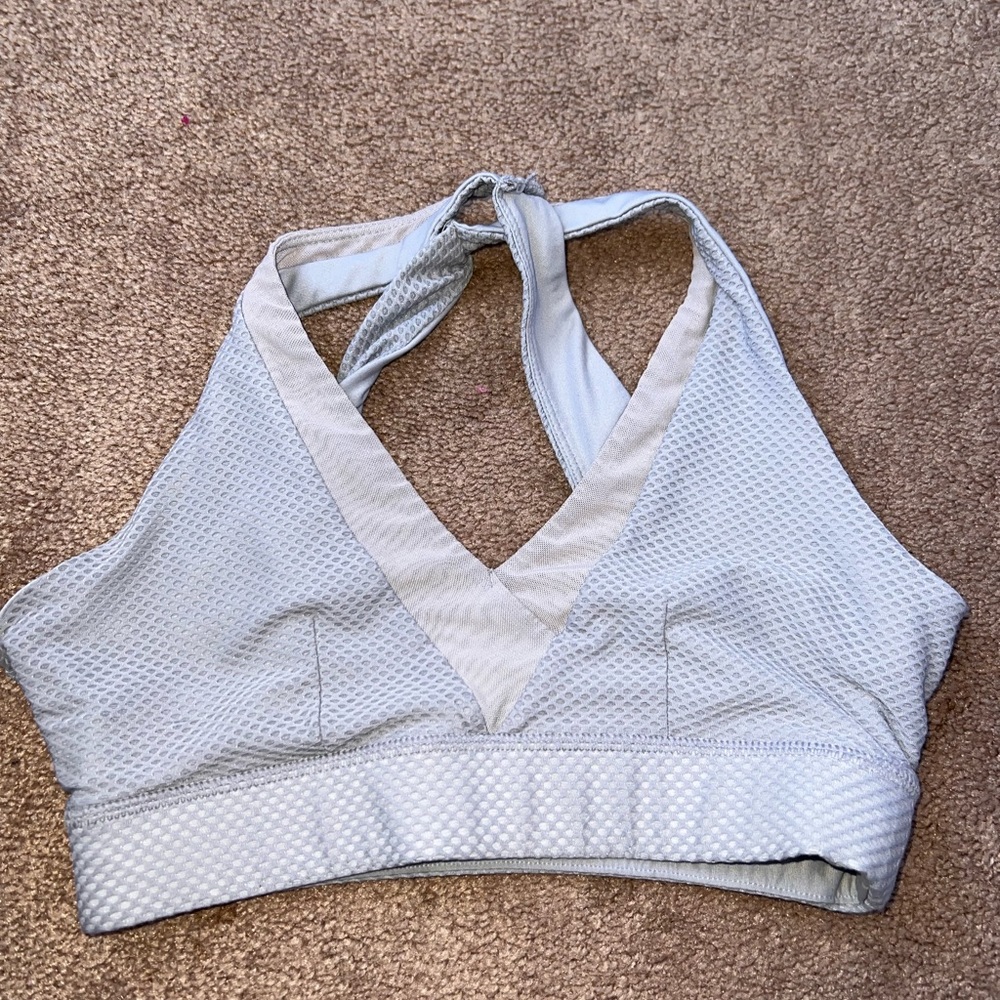GREY SPORTS BRA